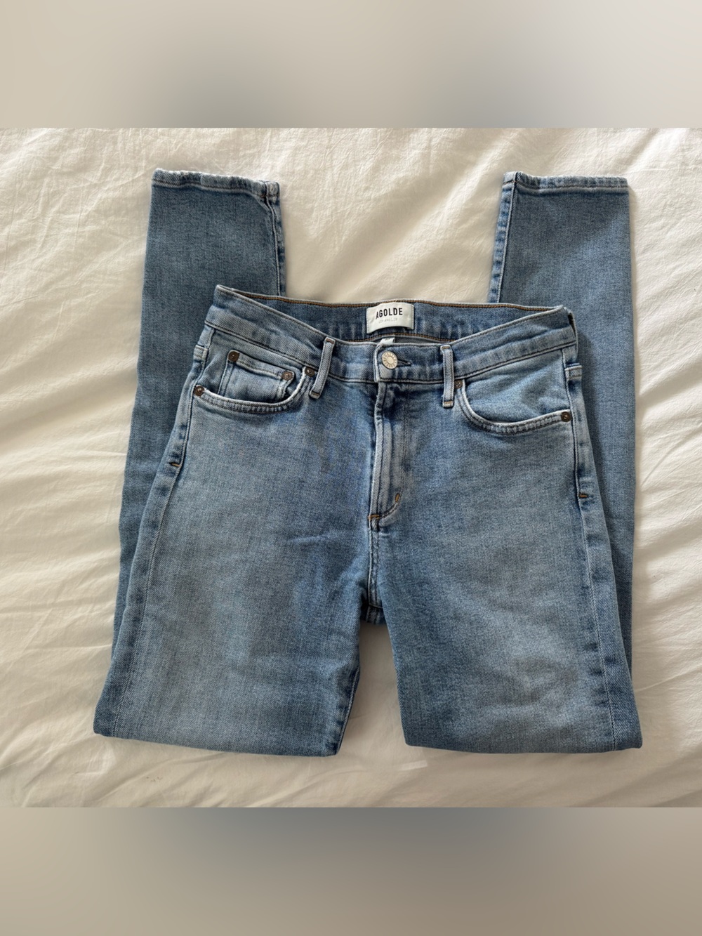 AGOLDE Sophie Skinny Jean *torn knee*